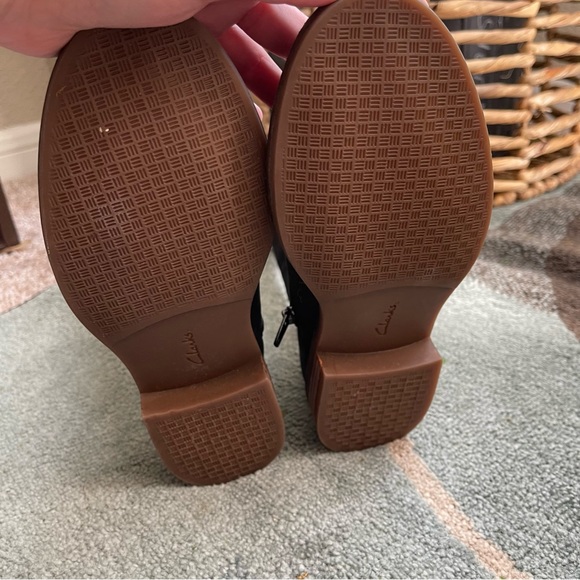 NWOT Black Leather Clark’s Cazmin Branch Riding Boots 5.5 - Picture 3 of 6